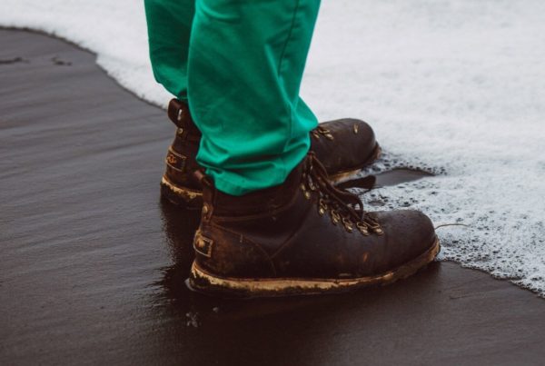 close up of a man's shoes