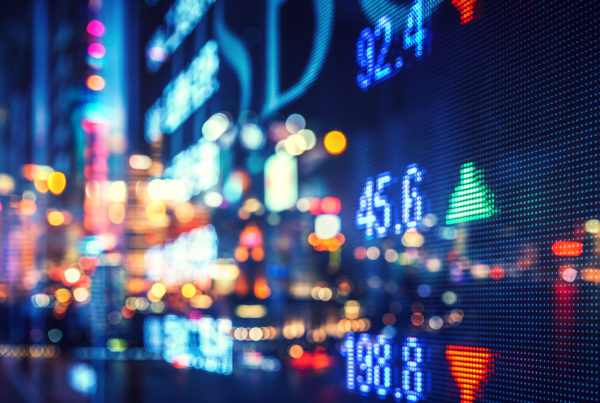 display stock market numbers and graph