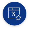 percentage calendar icon